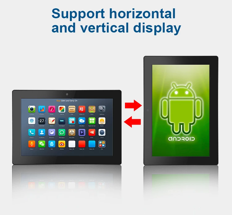 10.1 Inch IP65 Pure Flat Industrial Capacitive Android All-in-One PC with RK3288 CPU 2G RAM 16G EMCC AMD Processor
