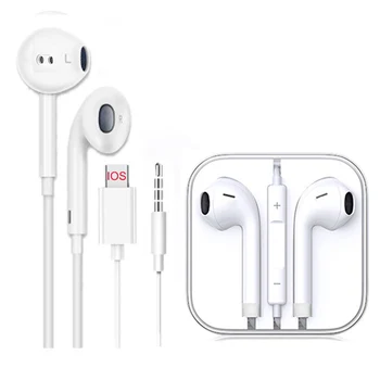 High Quality Original Jack 3.5mm Wired Handsfree Earphones Headphone Headset With Mic For iPhone 6 7 11 12 13 For Apple