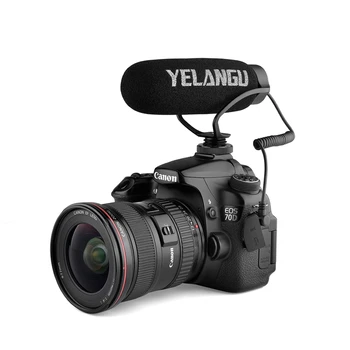 YELANGU  Recording Mic Microphone Wired Anti-noise Microphone for Cameras and Smartphones detail image