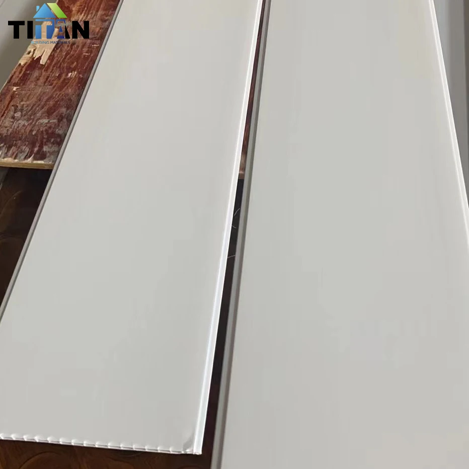 200*7.5mm Panama Tablilla Pvc Cielo Techo Wood Affect Pvc Wall Panel Plain Ceiling Wooden Pared Panel Pvc Sky Board