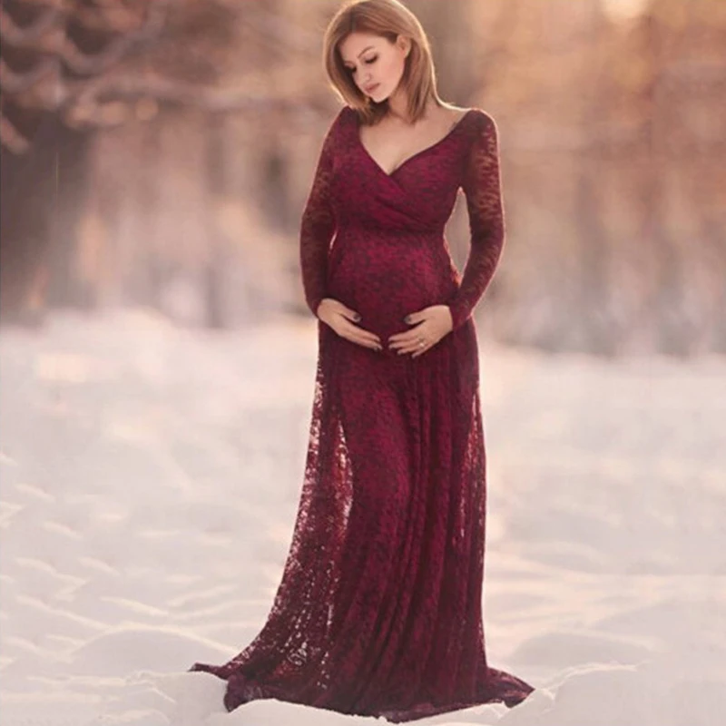 Wholesale Sexy Maternity Dress Photoshooting Dress Women Pregnancy Dress,5 Pieces