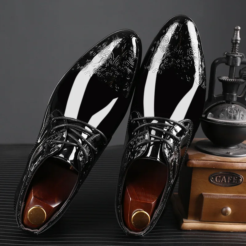 Puli. Business casual leather shoes Mens PU Leather Smart-Casual Shoes: Buy Online - Happy Gentleman main image 4