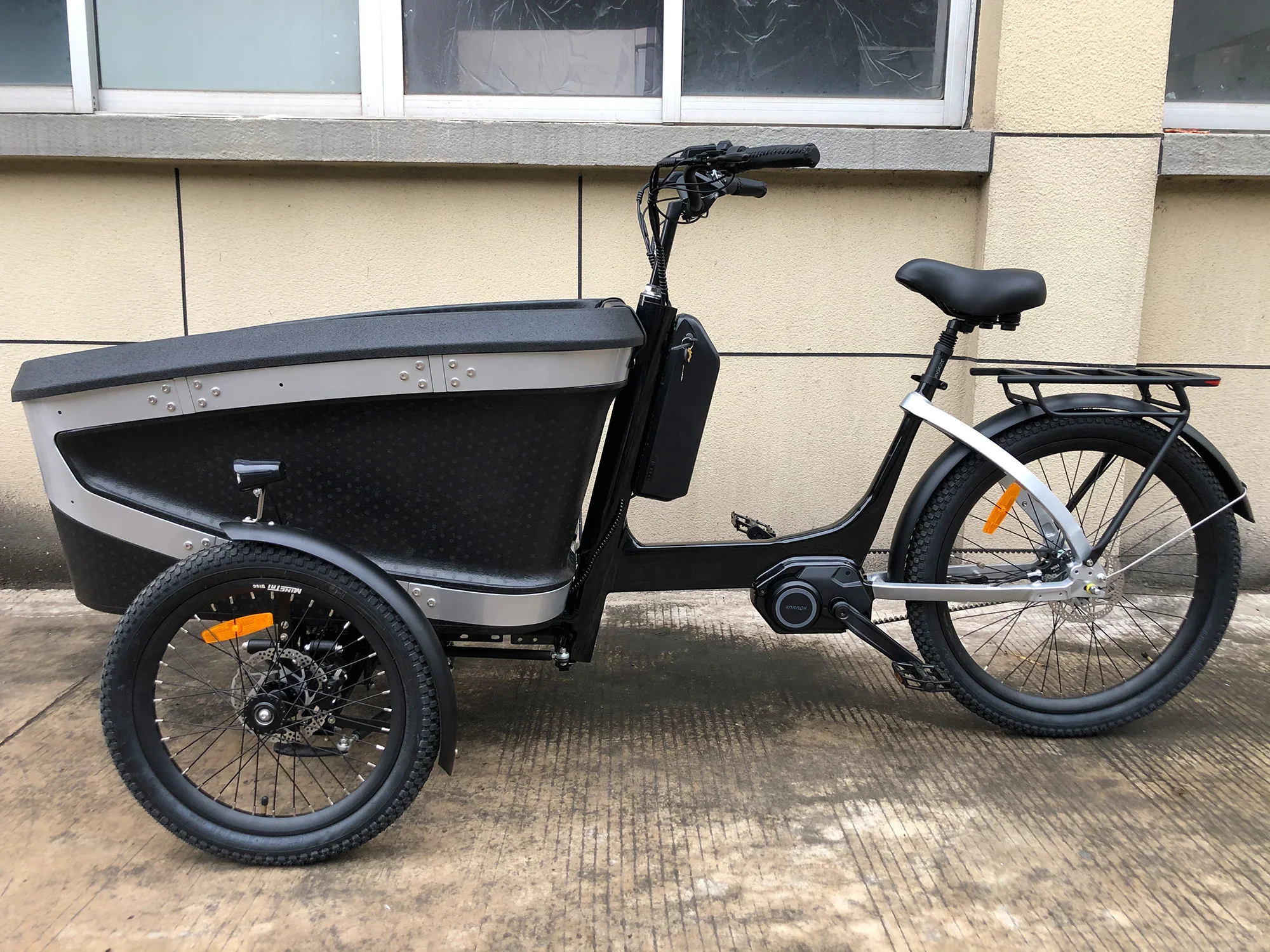 KUAKE Cheap Powerful 24 Inch Fat Trike Three Wheel Electric Cargo Beach  Snow Tricycle E Bike for Elder and Adult From China