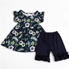 Hibiscus Floral Ruffle Shorts Set