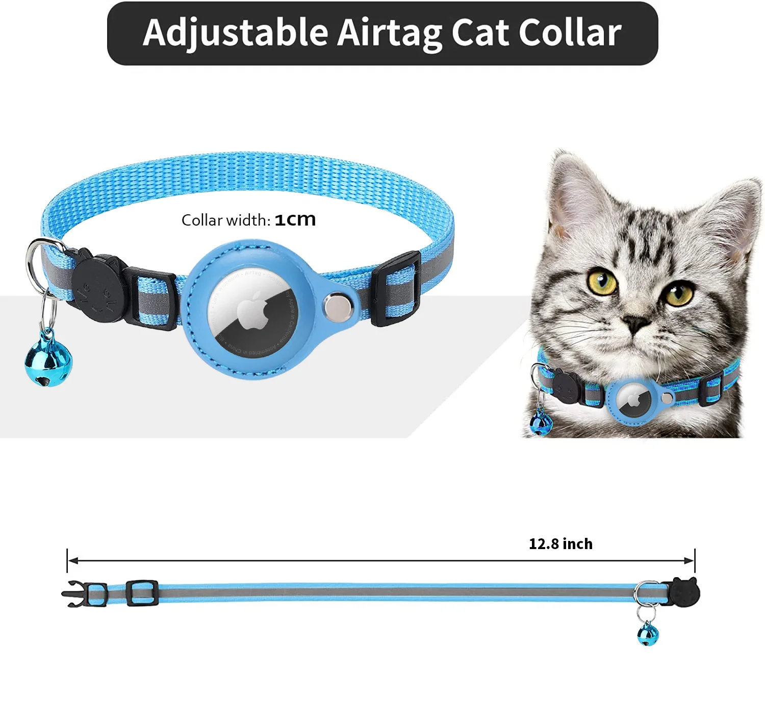 Suitable For Apple Airtags Set Pet Pu Collar Antilost Small Dog Tracker Protective Case Cat