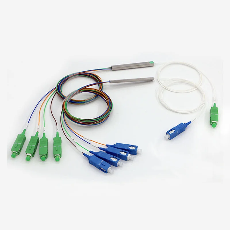 Cheap Price G657 A1 0.9mm loose tube 1*16 Optical fibre Splitter SC/UPC sx core fiber optic mini plc splitter