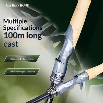 Weihai Super Far Throw High Sense Carbon Luya Rod for Bass/Bambos/Gun Lure Fishing Straight Handle 2.4-3.0m Sizes S/M/H Action – Rod – view 3