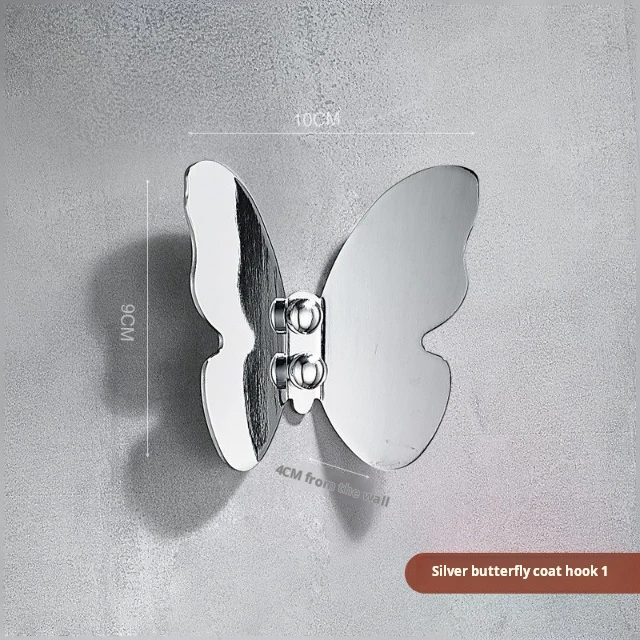 Elegant Butterfly Wall Decor Durable Copper Hooks