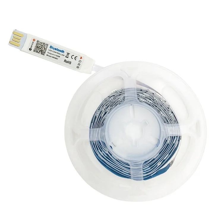 5V USB RGB LED Strip Lights For TV – 5050 Color Changing With 24-Key Remote