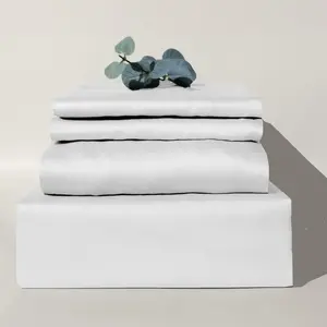 OEKO-TEX 100% Lyocell Bedding Cooling Silky Soft Luxury 300TC Tencel Sheets Duvet Cover and Bedding Sheet Sets
