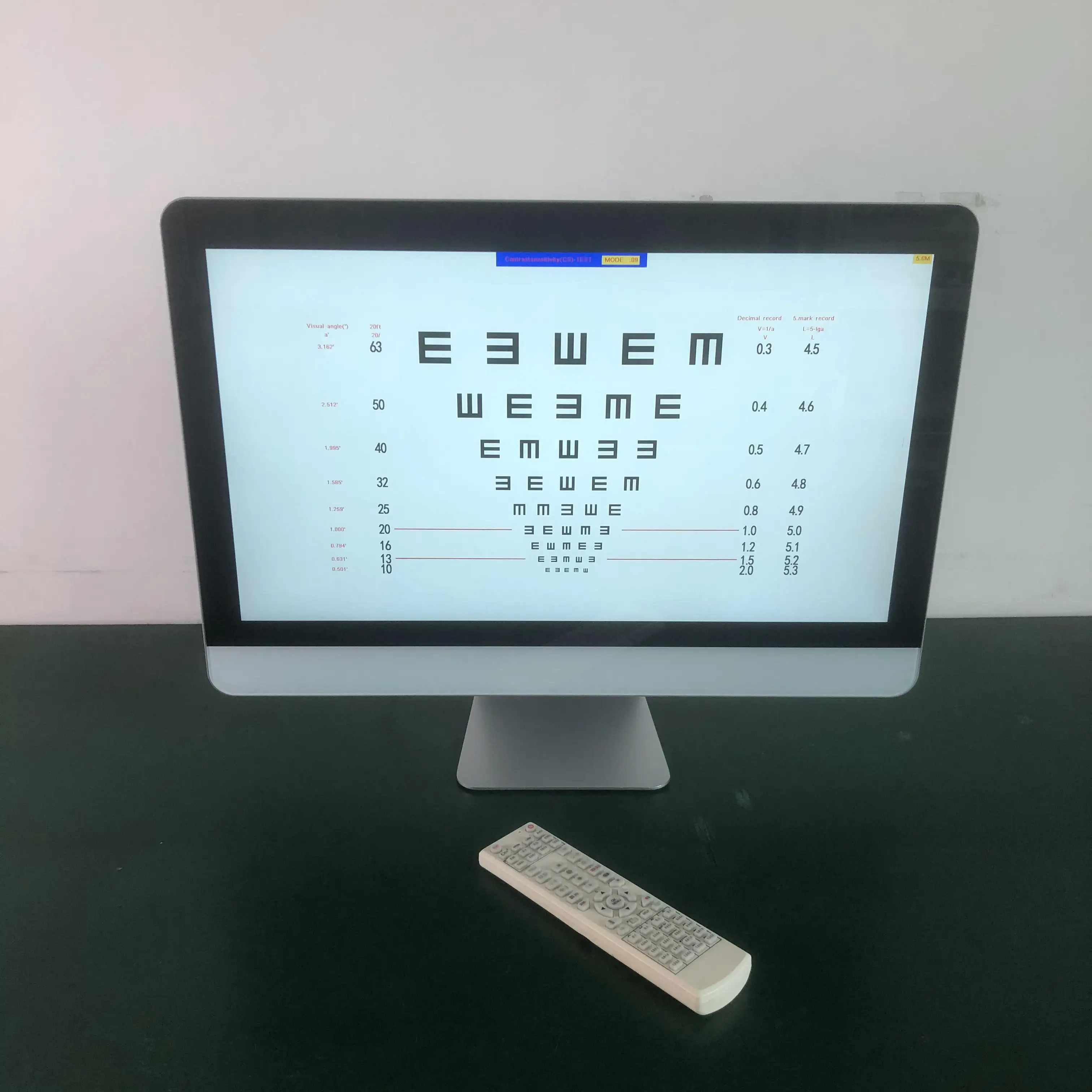 New Type Optometry Equipment 21.5 Inch HD LED LCD Screen Eye test Vision Chart Projector for Optical Shops