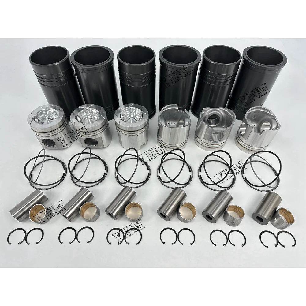 For Komatsu 6D125 Cylinder Liner Kit Engine Repair Kit 2