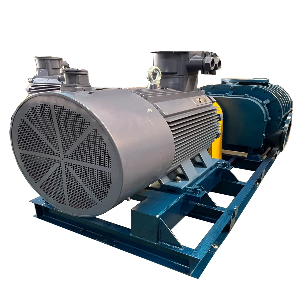 Roots blower Aeration Vacuum Three Lobe Air Blower in Waste Water Treatment Plant
