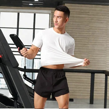 Wholesale Cooling Touch Shirt Sport Quick Dry 100% Polyester T Shirt Men Blank Fitness gym t shirt