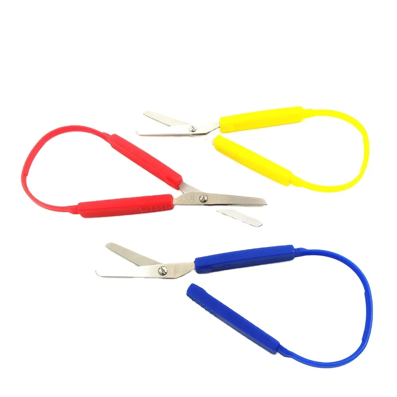 5.5'' colorful grip easy loop scissors