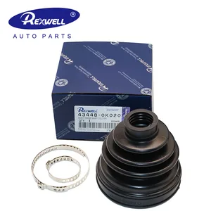 REXWELL New Genuine Car NBR Rubber Bellows Drive Shaft Dust Cover Inner CV Joint Boot 43448-0K010 43448-0K020 for Toyota Hilux