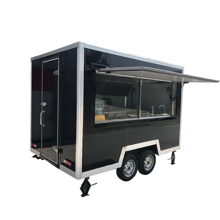 TUNE Mobile Street Tea Coffee Vending Carts Food Trailer Fish and Chip Food Cart with Wheels
