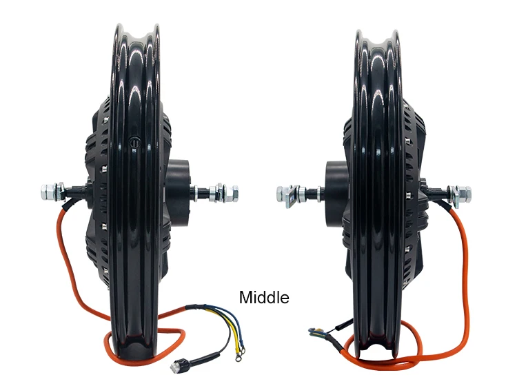 17 Inch 1000w3000w 60v/72v Motorcycle Electric Motor Hub Motor Kit For