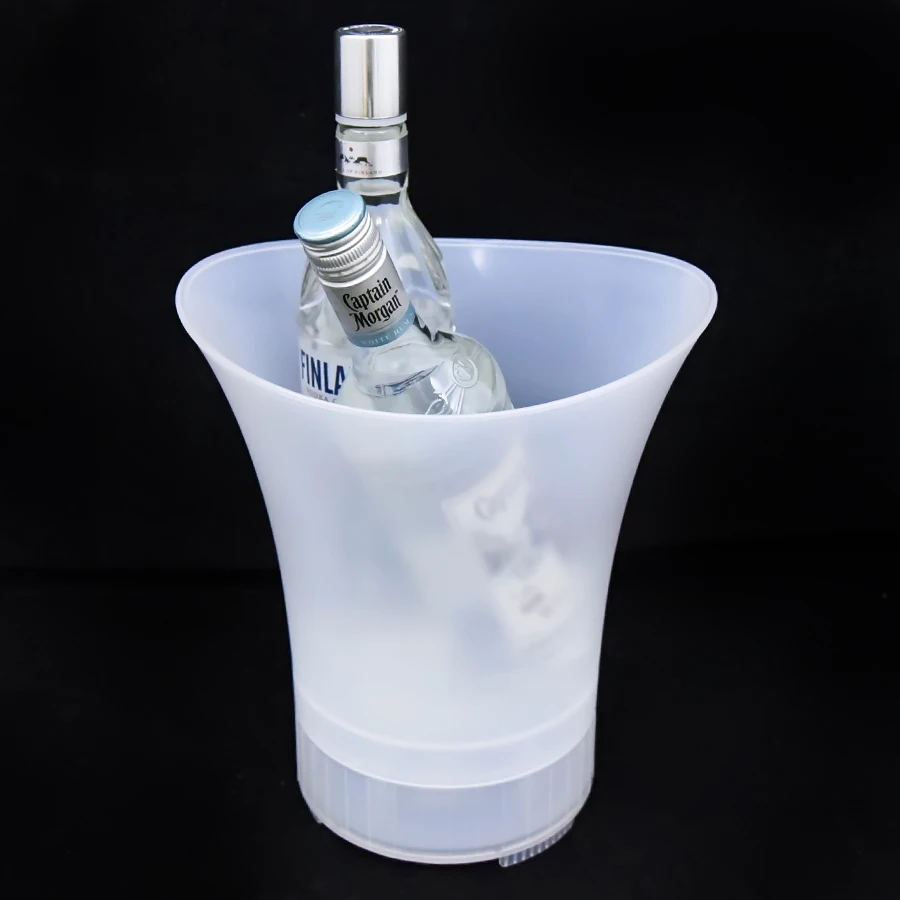 Factory Direct Selling 5L LED Speaker Ice Bucket Acrylic Plastic Beer Cooling Party Ice Bucket