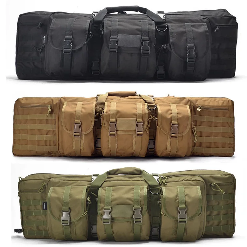 93cm Police Military Rifle Bag, Wholesale Tactical Range Durable Black Riffle Bag Gun Cases/
