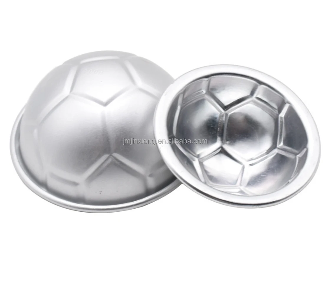 Source Half Football Shape Cake Pastry Pan Aluminum Soccer Ball Round Baking  Tray DIY Bakery Tool Cake Mold on m.