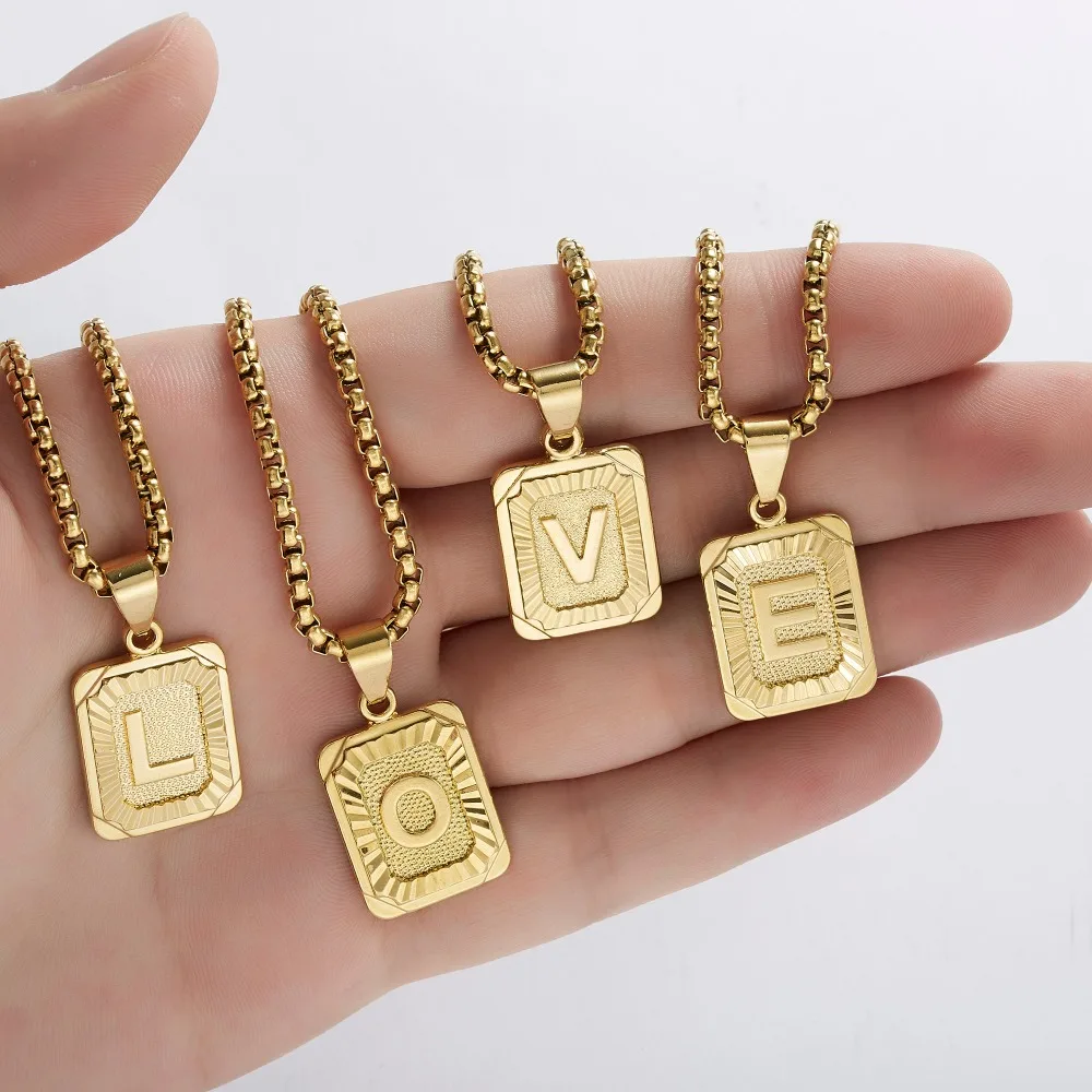 A-z Initials Alphabet Letter Necklace 