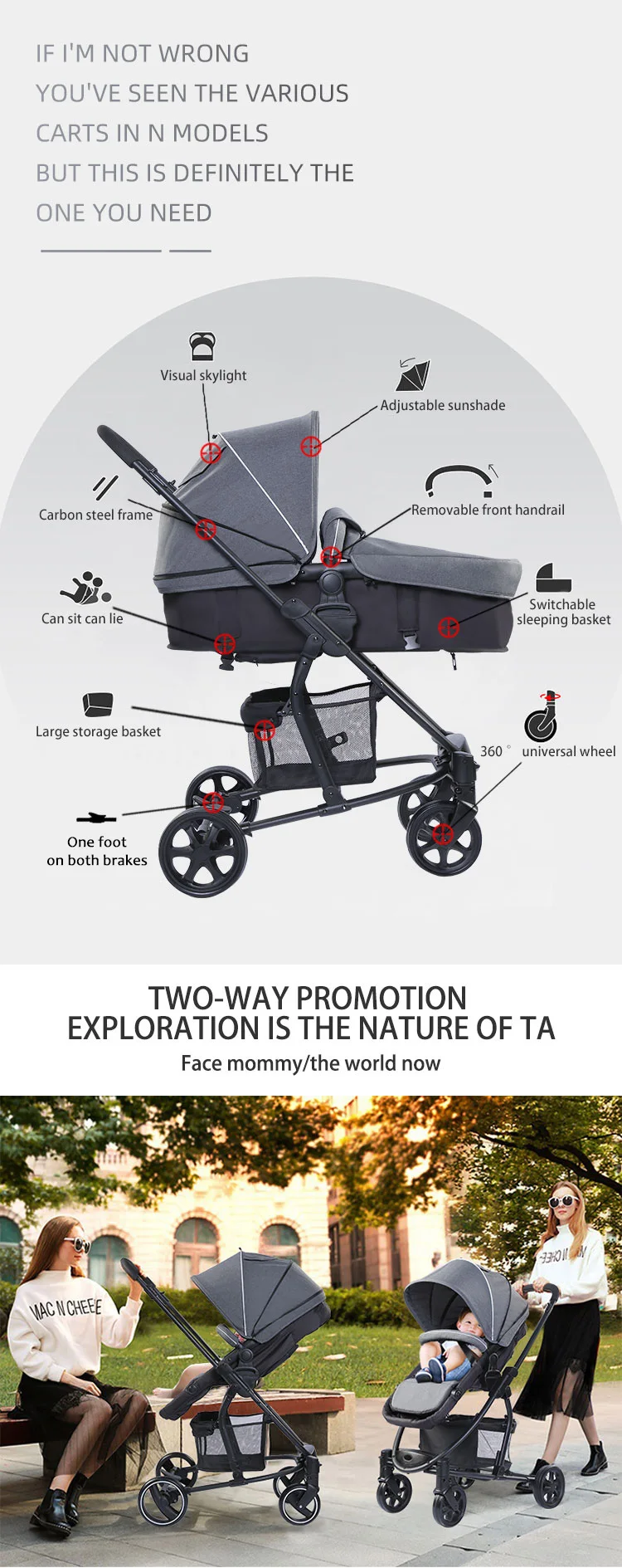 JXB Leather Pram Printer Two Way Toy Strap For Pram Siege Auto en Poussette Bebe Baby Stroller
