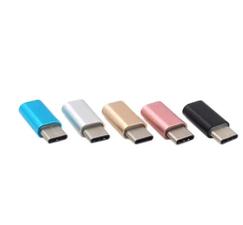 Оптовая продажа с фабрики Halee переходник из алюминиевого сплава портом Type-C «папа» на Micro USB