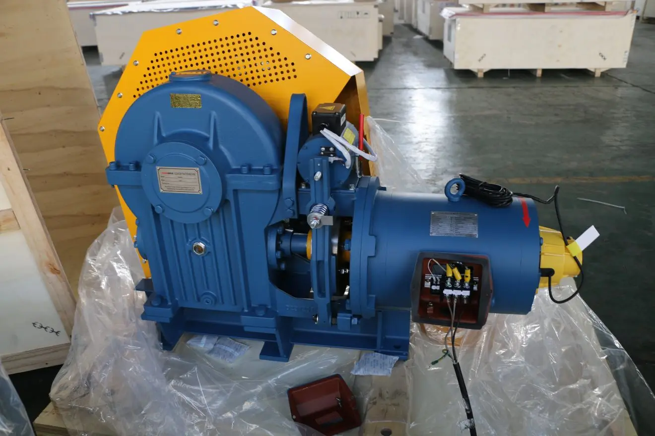 Excellent Traction System GT140WL VVVF Lift Geared Motor Elevator Traction Machine