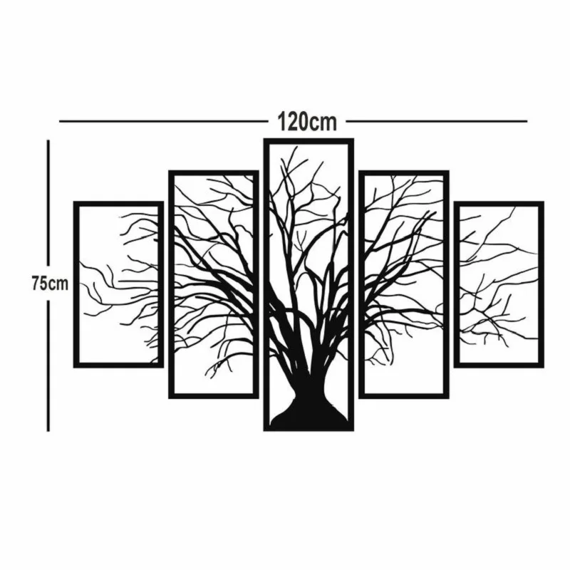 Tree of Life Norse Decor WJD53 Tableau Mural Salon Metal Art Wall Decor