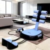Ejercitador abdominal azul + bandas de resistencia
