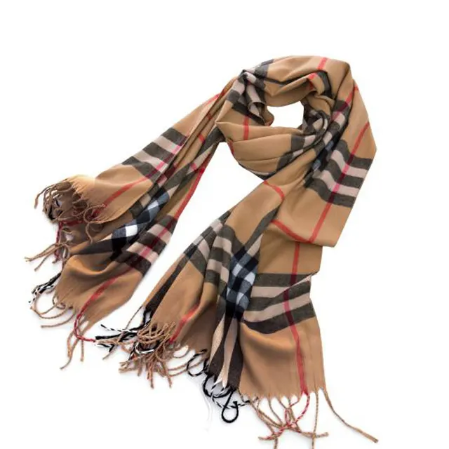 Luxury Designer Scarf Famous Brands Winter Classics Plaid Tassel Scarves Fashion Ladies Shawl Outdoor Warm Scarf for Men