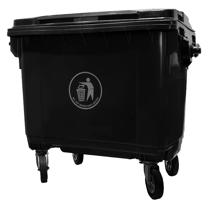 1100 литров пластиковые корзины для мусора колесный мусорный контейнер мусорное ведро