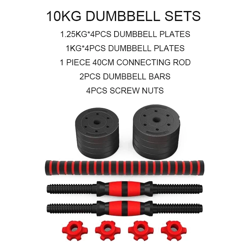 PAIR OF DUMBBELLS All weights ranging from 1kg to 10kgHOME GYM EQUIPMENT 