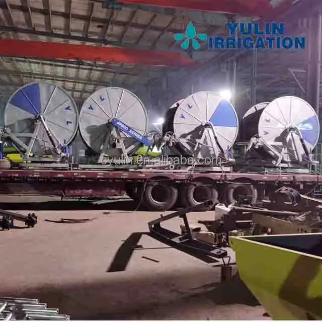 2025 September Special Digital Travelling Water Turbine Hose Reel Machine 28m Boom for Farm Irrigation Systems