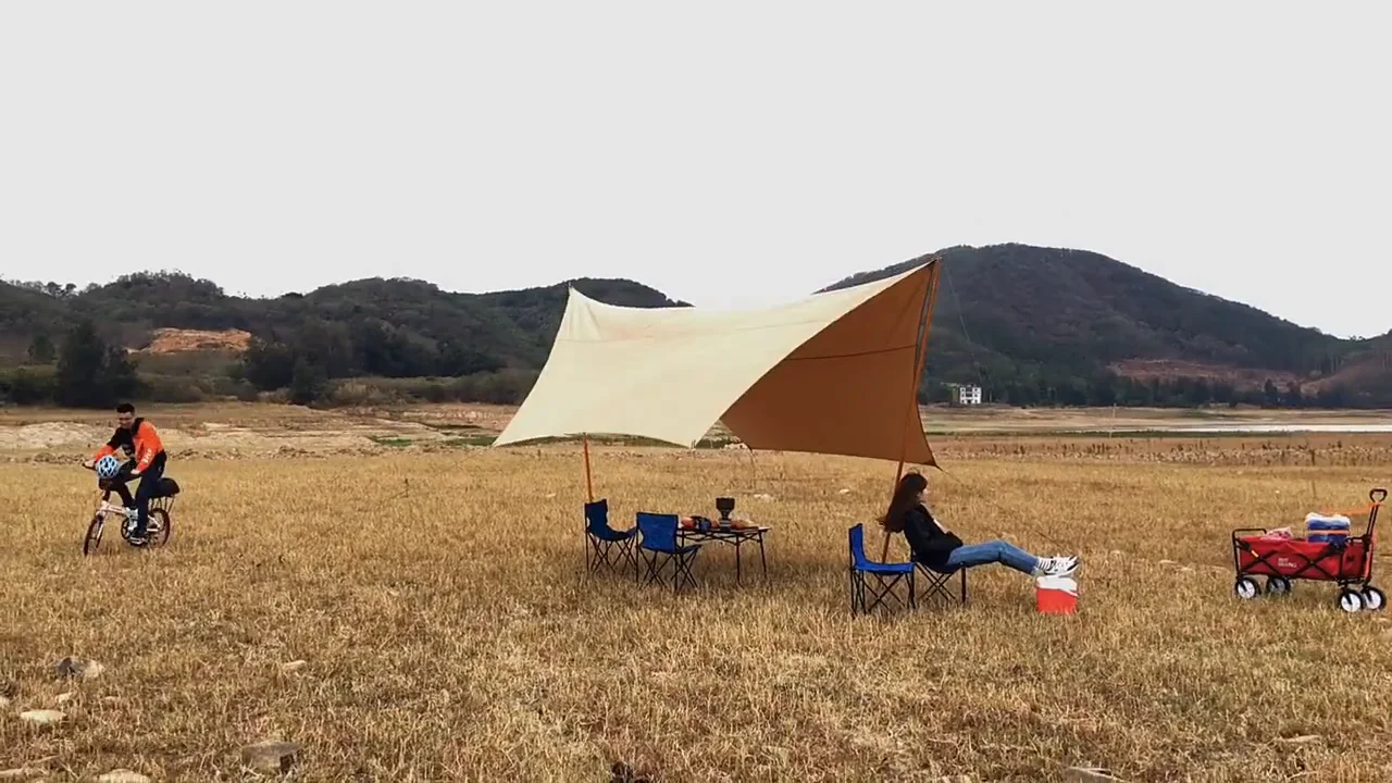 3x3m Shelter Sun Shade Rain Camping Bbq Tarp Tent Buy Shelter Sun