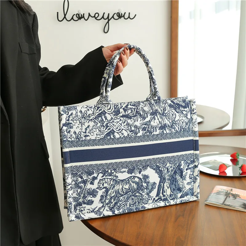 customize large capacity canvas tote bag luxury handbags for women