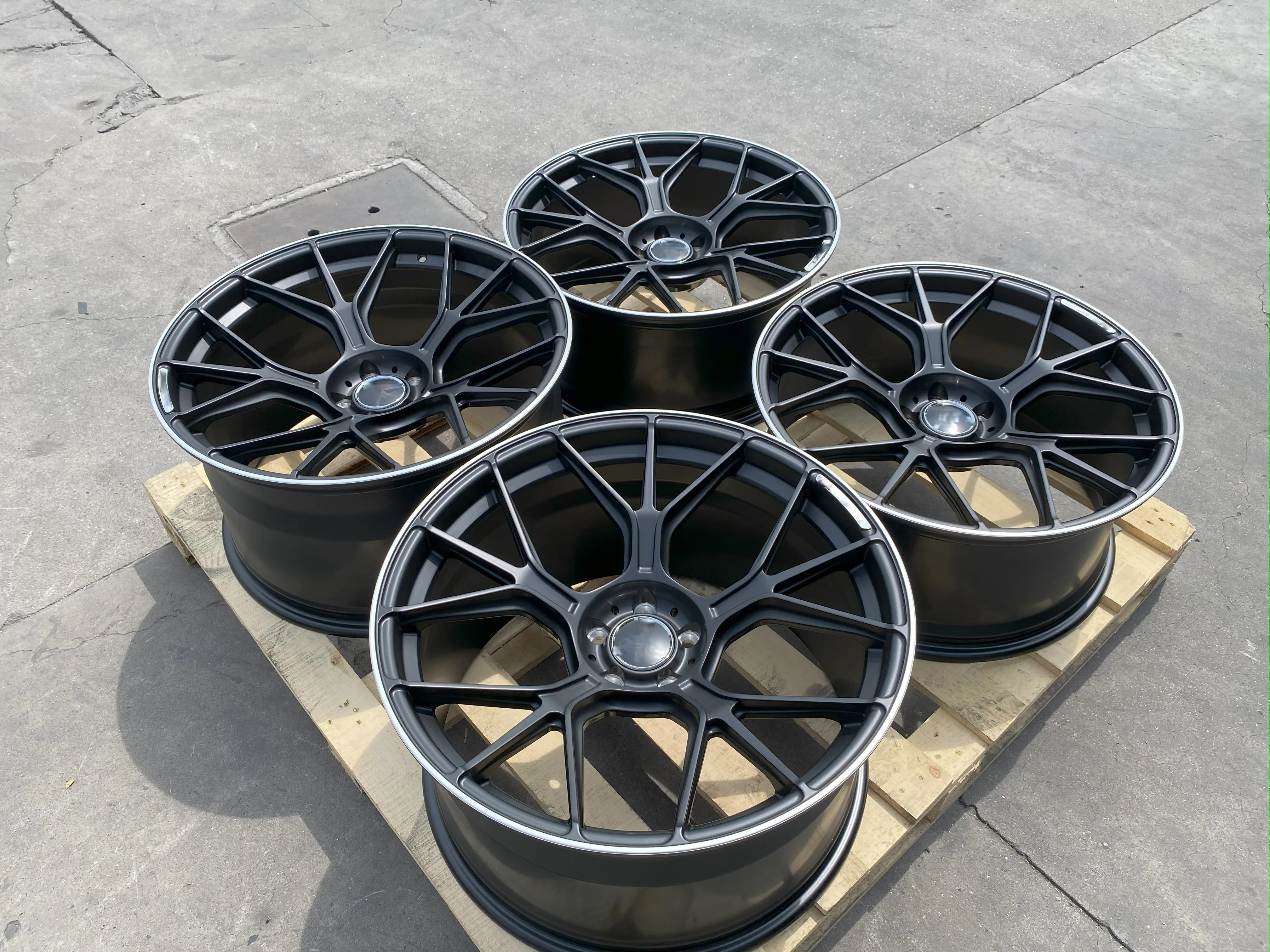 GVICHN black custom forged wheels for racing car 16 - 26 inch aluminum alloy rims 5x112 5x114.3 5x120 wheel hub