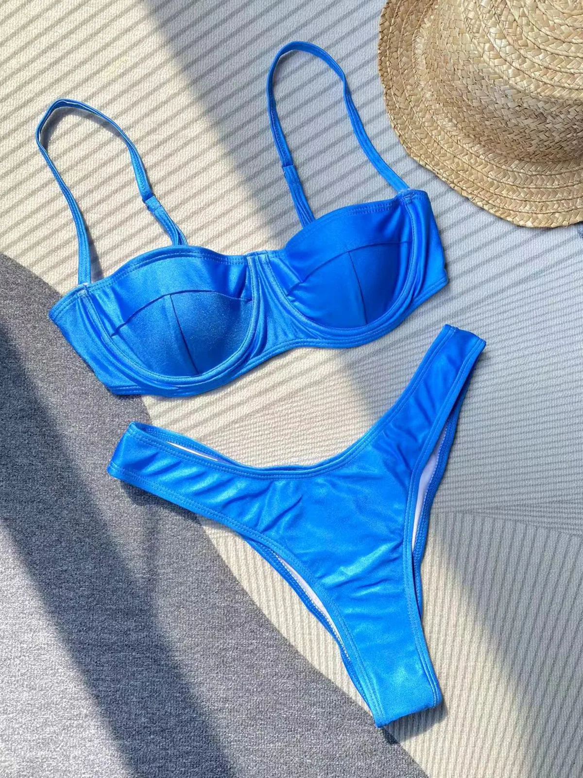 Xuanlang Custom Your Label Sexy Basic Mini Micro Brazilian Lady Underwire Bikini Swimsuit Bikinis Dos Piezas