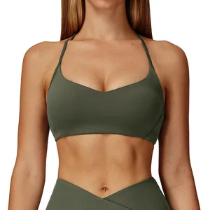 Manufacturers Naked Yoga Bra Y-shaped  Sports Bra GYM Fitness Wear for Sports Woman