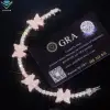 4mm moissanite link
