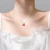 Collier cerise rouge (or jaune)