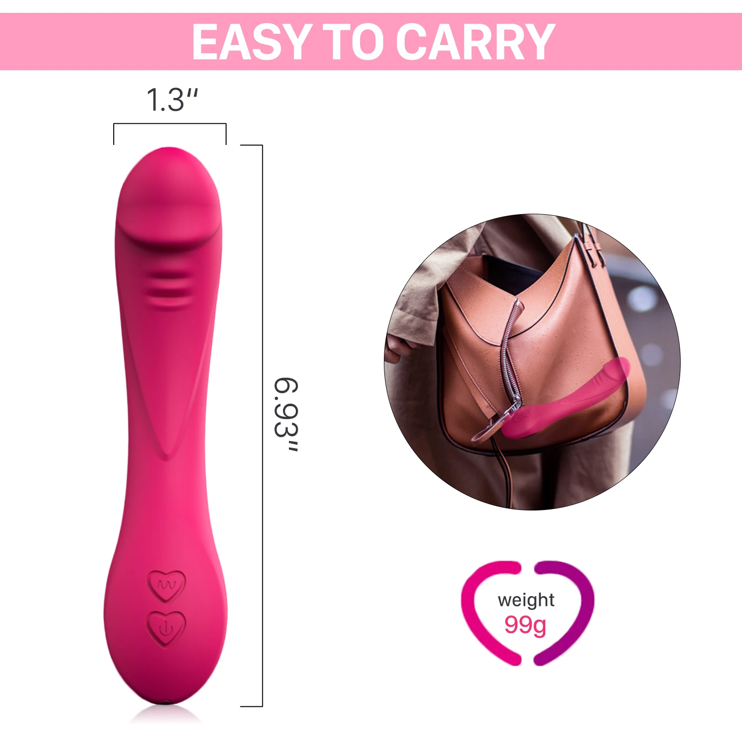 purchase sex toys MELO usb recharge 12 speed massage vibrator women dildo Rosy Red / Purple main image 0