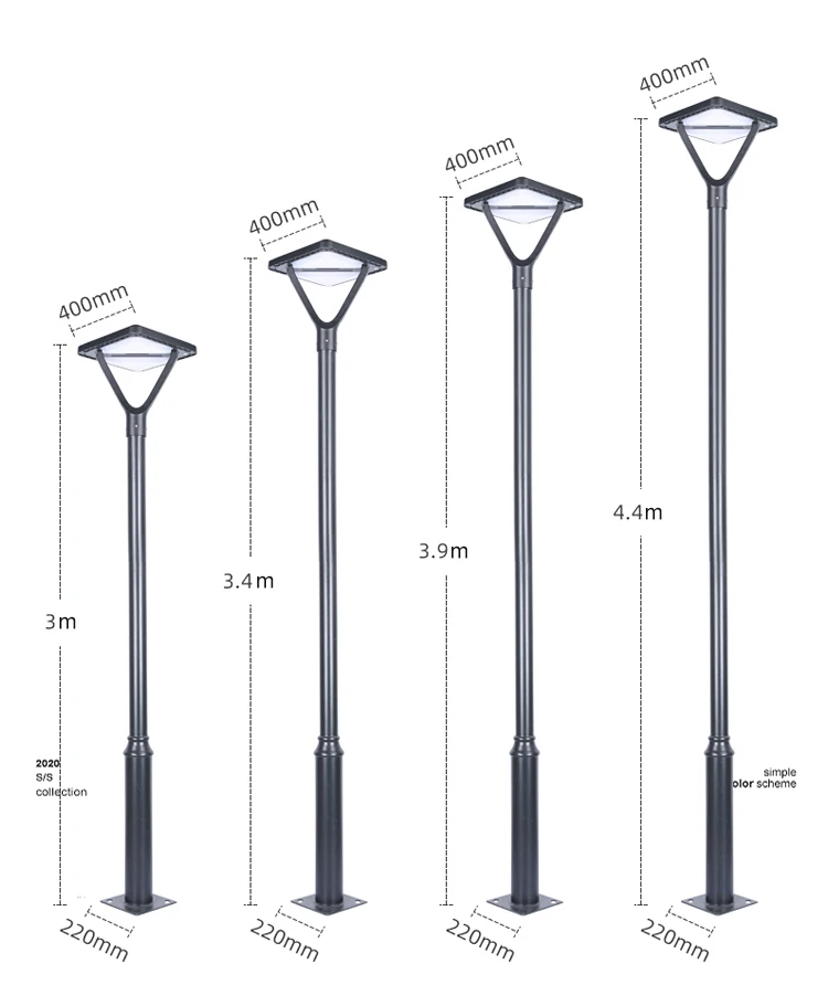 Solar Garden Light Modern Popular LED Solar Lights Outdoor Waterproof Courtyard Garden Lights supplier