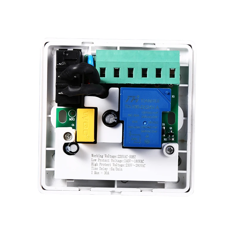1609 Voltage Display Wall Switch AVS Voltage Protector LED Display 220V