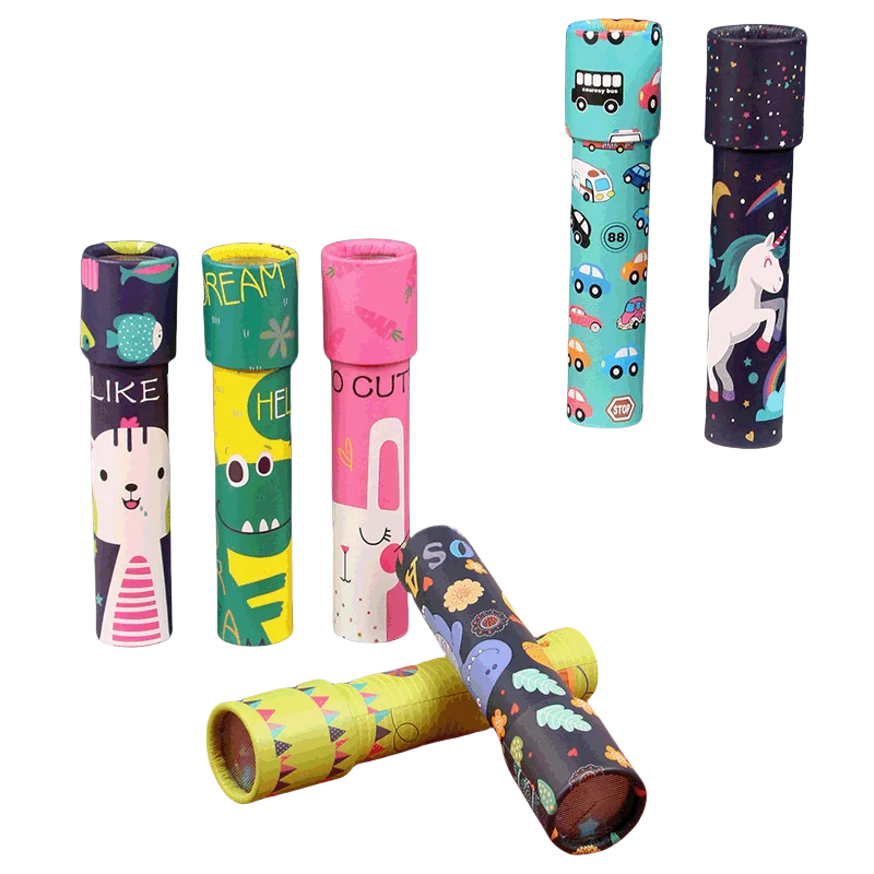 Красочный вращающийся бумажный калейдоскоп игрушка рекламный подарок на день рождения для детей