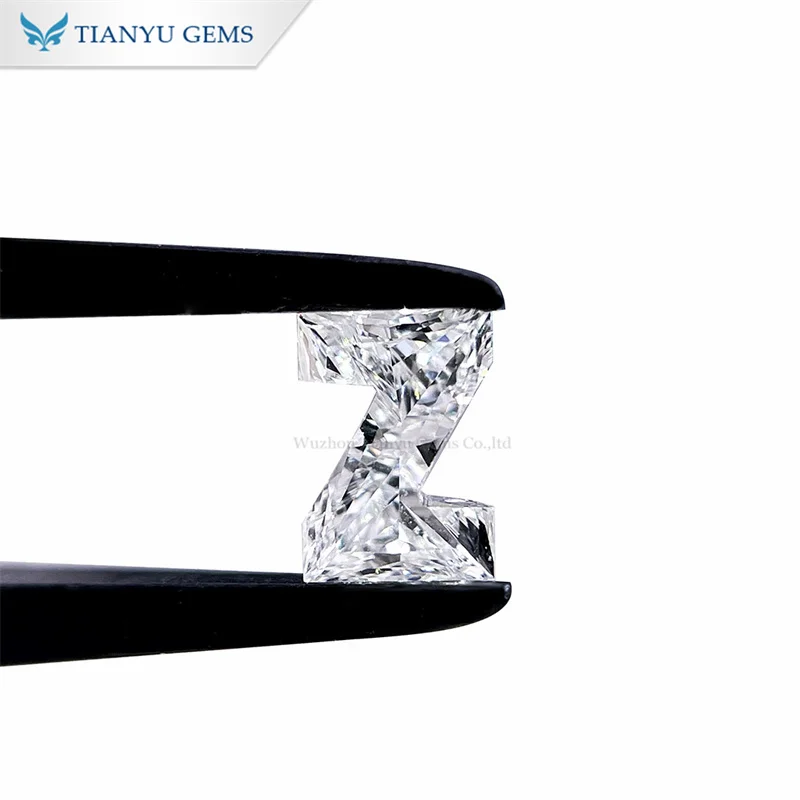 Tianyu Gems Lab Grown Diamond CVD DEF VVS1 Letter Z Loose Diamond