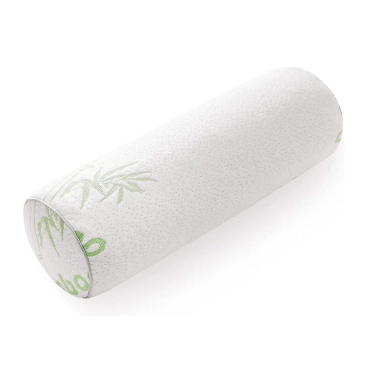 Cervical Neck Roll Memory Foam Pillow Bolster Round Neck Orthopedic