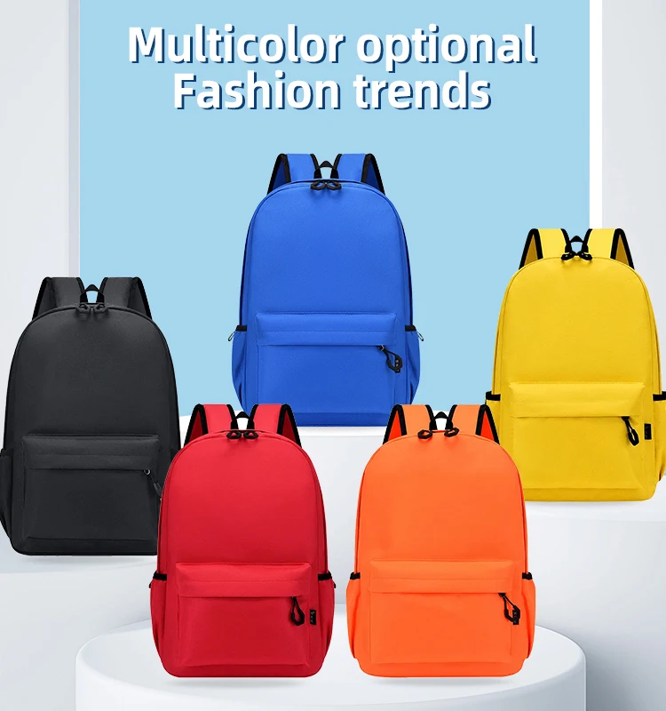 Custom Cute Blue Children School Backpack Bags Boys Polyester School