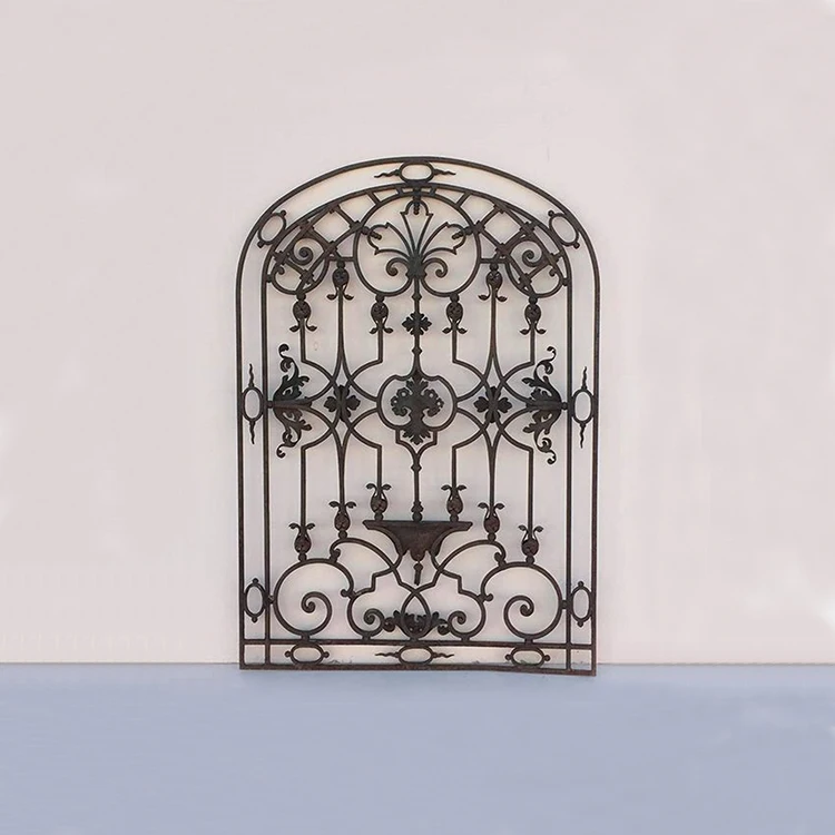China Factory Custom Latest Anti Theft Metal windows Design House Villa Exterior Burglar Proof Wrought Iron Window with Grill